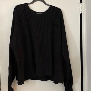 Eileen Fisher 3x black cotton sweater.